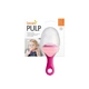 Бебешка силиконова дъвкалка с отвори за хранене, Pulp Pink 
