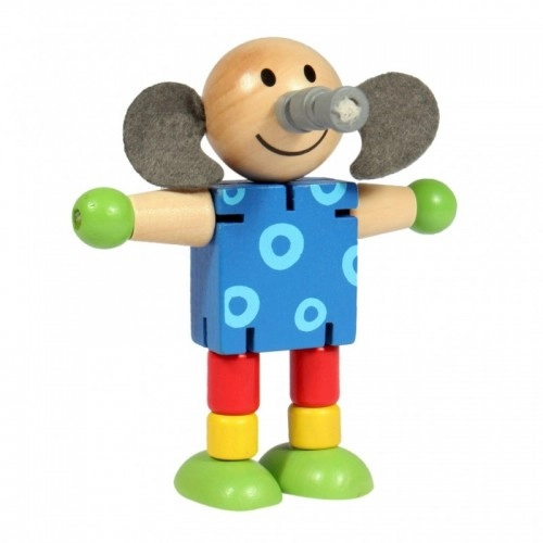 Детска играчка - Гъвкаво дървено животно - Слонче, 8125-E | P1413500