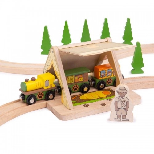 Детска играчка - Дървена палатка - Сафари, 18 x 17,5 x 11,5 см | P1413504