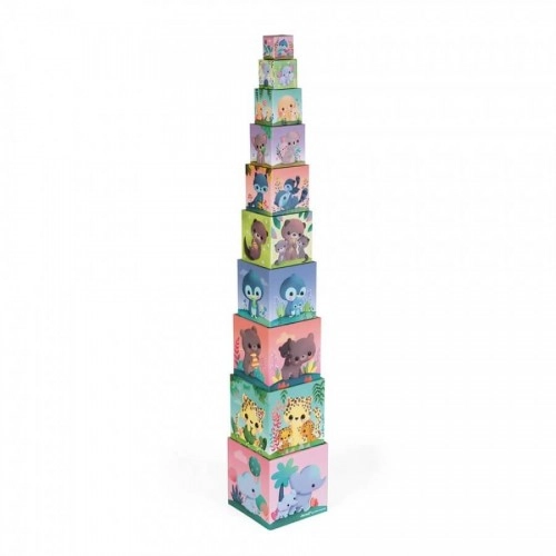 Детска играчка - Пирамида от кубчета, Сладки животни | P1413531