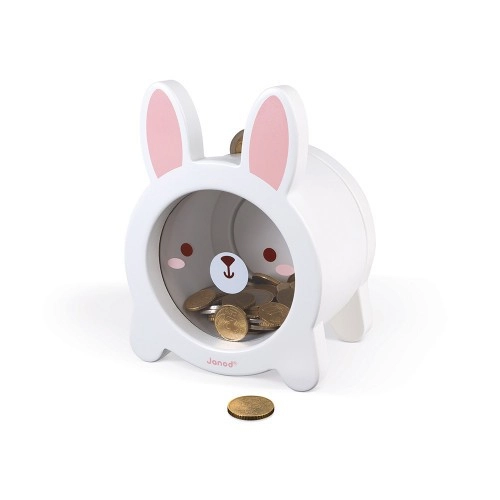 Детска касичка за пари Сладко малко бяло зайче | P1413597
