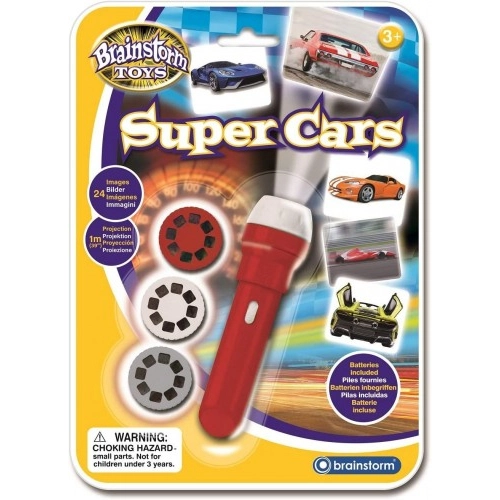 Детска образователна играчка - Фенерче с прожектор, Супер коли | P1413761