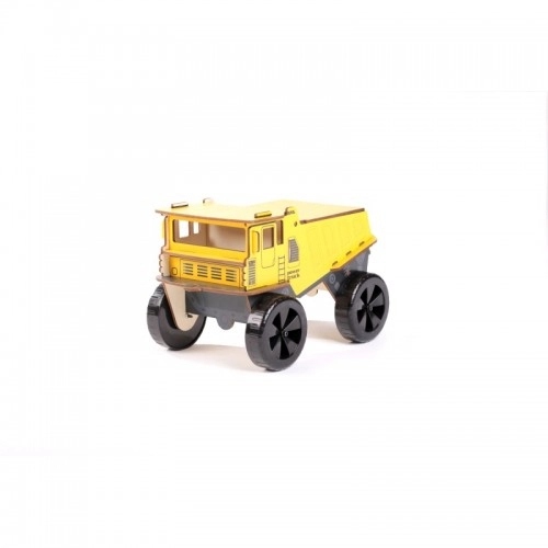 Детски дървен голям камион в жълт цвят | P1414148