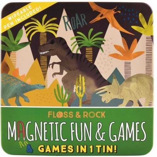 Детски забавни магнитни игри в метална кутия - Динозаври | P1414181
