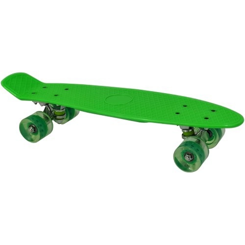 Детски зелен мини скейтборд със светещи колела, 56 см. | P1414186