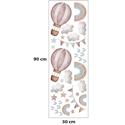 Стикери за стена за детска стая – балони и дъга | SONNE938 - 5