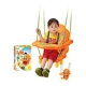 Детска люлка с предпазен борд с въже и колани оранжева  - 2