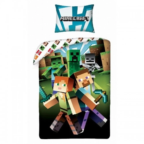 Minecraft Детски спален комплект, 201, MNC201BL 