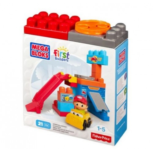 Детски строител - Mega Bloks - Въртящ гараж | P1414826