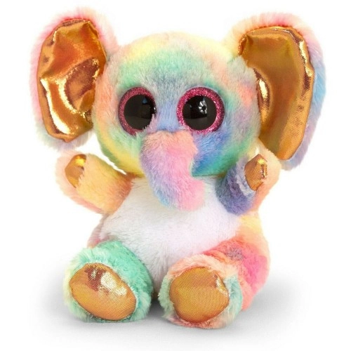 Детско плюшенo цветно слонче Анимотсу, Keel Toys, 15 см | P1414924