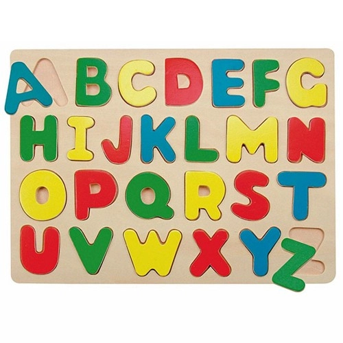 Дървен пъзел - Английската азбука, 90068, 26 елемента | P1415042