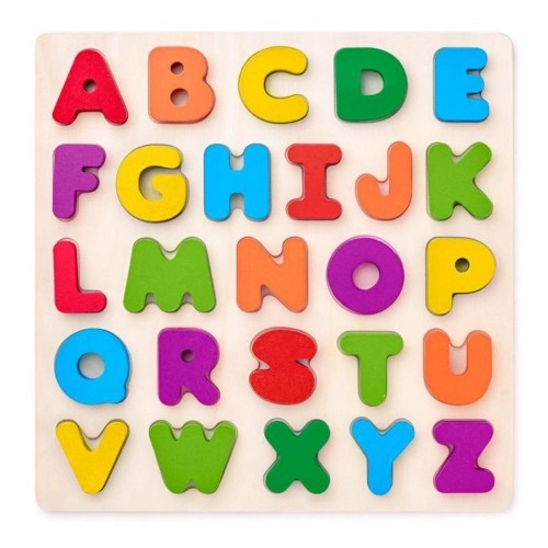 Дървен пъзел - Английската азбука, Главни букви, 90634 | P1415043