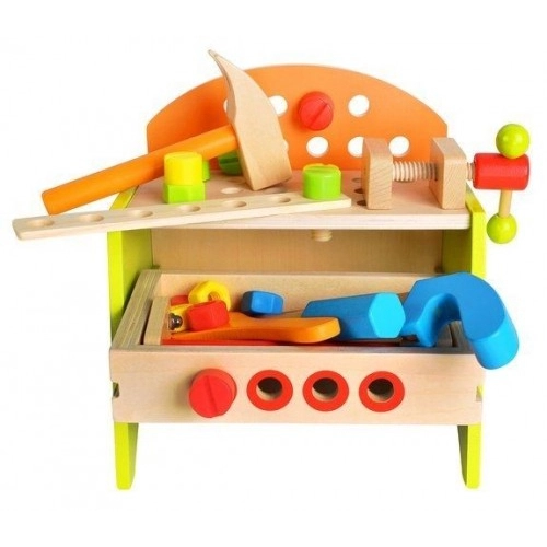 Дървена детска работилница с инструменти, KRU9421, 16,5х26х25см. | P1415098