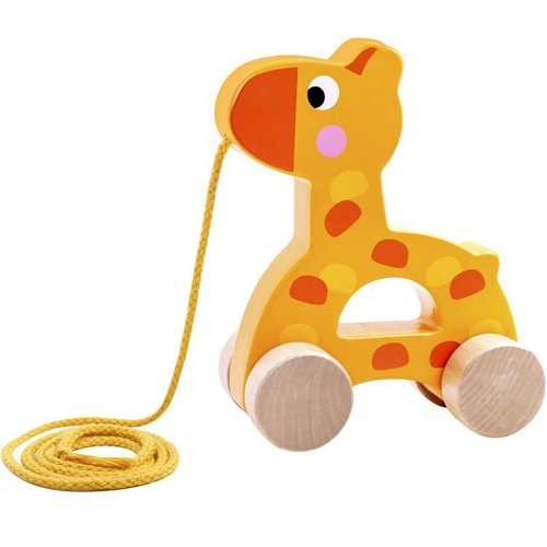 Дървена играчка за дърпане, Жирафче, TKC266 | P1415132