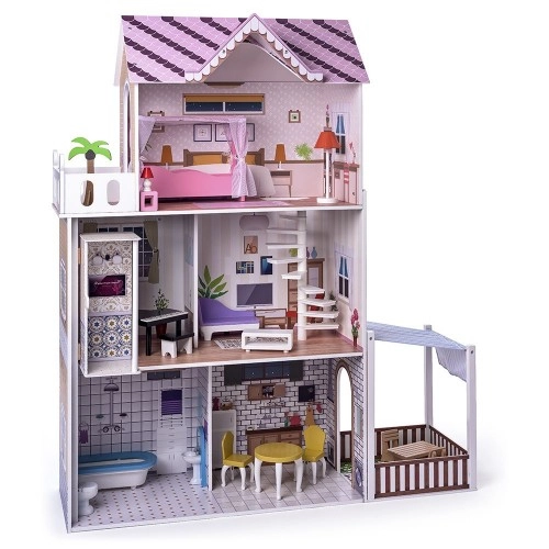 Дървена къща за кукли с обзавеждане и асансьор, Малибу, 91331 | P1415147