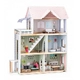 Дървена къща за кукли, Моли, с обзавеждане и кукли, 91332 