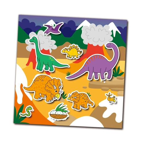 Книжка със стикери за многократна употрeба - Динозаври, 1005101 | P1415527