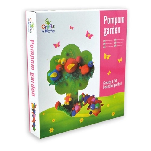 Комплект - Направи си цветна градина от помпони, 1240082 