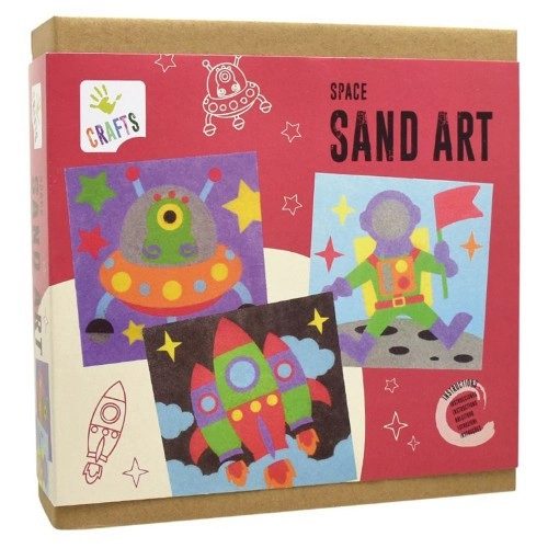 Комплект за рисуване с цветен пясък - Космос, 1250632 | P1415619