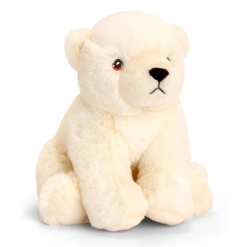 Плюшена играчка, Полярна мечка, Keel eco, 25 см | P1415821