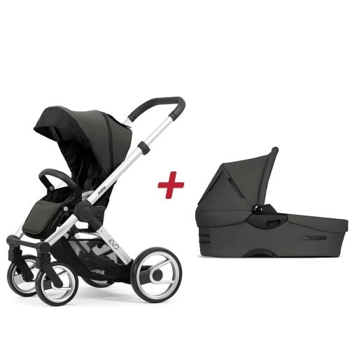 Комплект шаси+седалка+кош за новородено, Evo Bold Deep Grey | P1415974