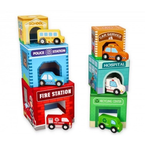Кубчета за редене, с дървени превозни средства, L10339 | P1416319
