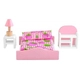 Комплект дървено розово обзавеждане за детска къща, KRU9413 