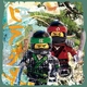Lego Ninjago Платно от канава колаж, Lloyd и Kai, WDC91458 