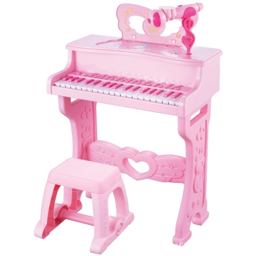 Розово детско пиано със стол и микрофон Musical Set | P1416481
