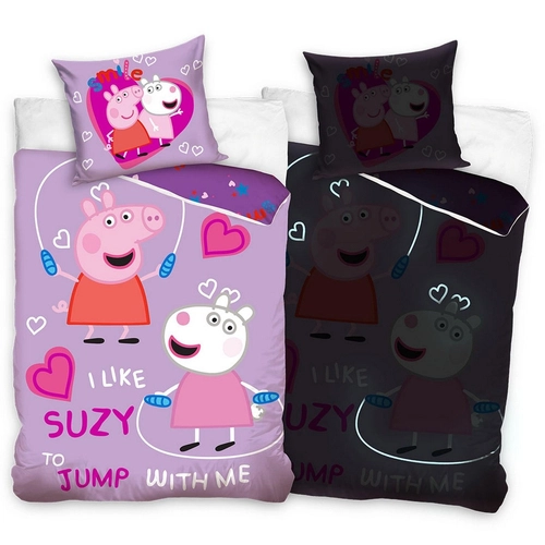 Детски светещ спален комплект Peppa Pig Love – 2 части | P1417046