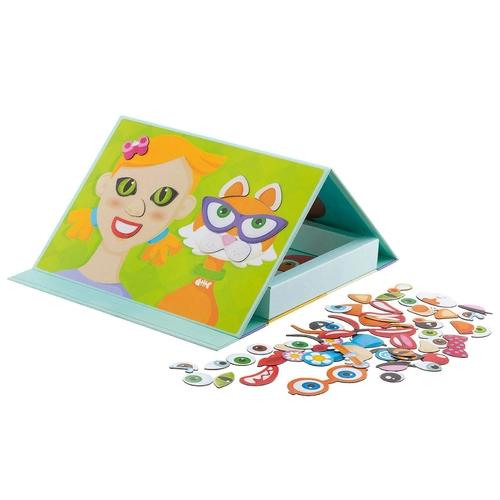Детска образователна игра Магнитна книга - Лица | P1418055
