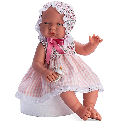 Кукла бебе Мария с лятна рокля и шапка | P1417126