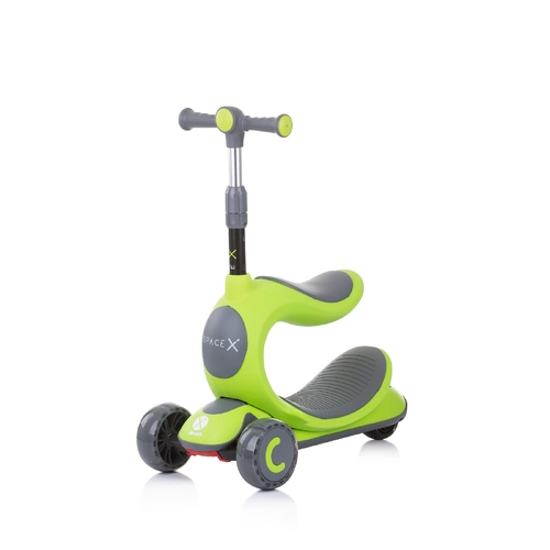Детски скутер за момче2 в 1 Space X зелен | P1417488
