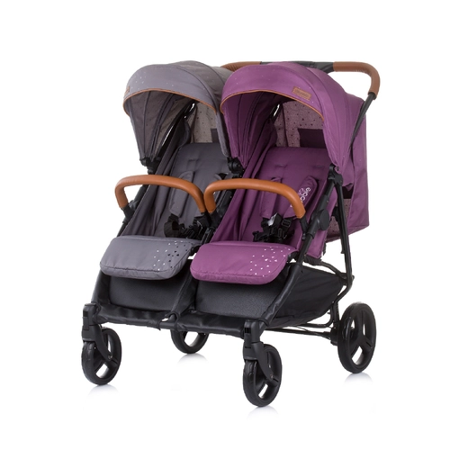 Бебешка количка за близнаци Пасо Добле люляк/платина | P1417455