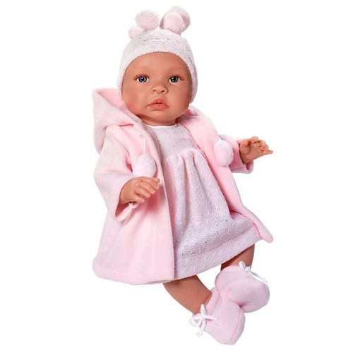Кукла-бебе, Лея, с розово палто | P1418397