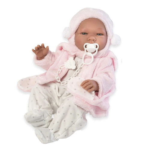 Кукла бебе, Мария с ританки и зимно палтенце, 43 см. | P1418399
