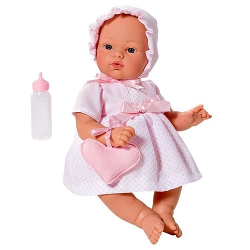 Кукла бебе, Коке с розова рокля и чантичка  - 1