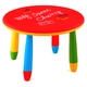 Кръгла детска маса в червен цвят 