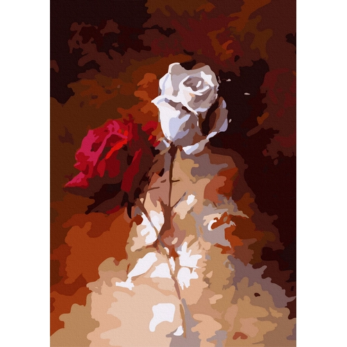 Рисуване по номера - Бяла роза | P1424778