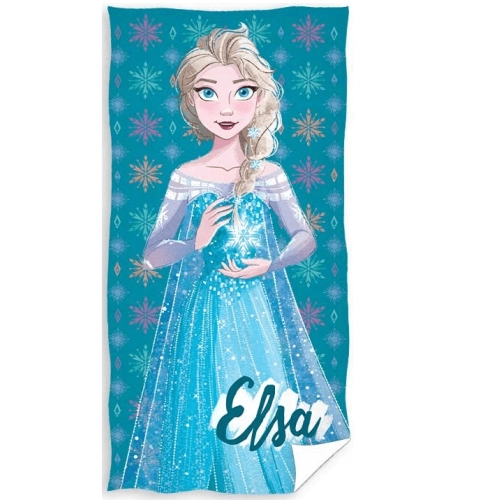 Голяма детска кърпа за баня Елза от FROZEN памук 140 cm. | SONNE1092