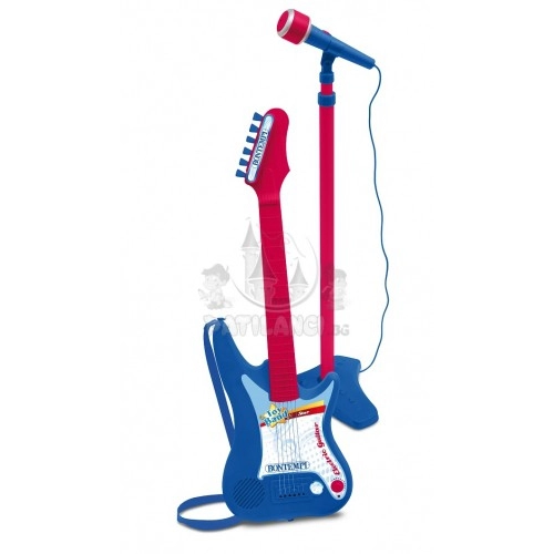 Електронна китара със стойка и микрофон Bontempi | P910