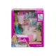 Barbie - Игрален комплект кукла вана с мехурчета   - 1