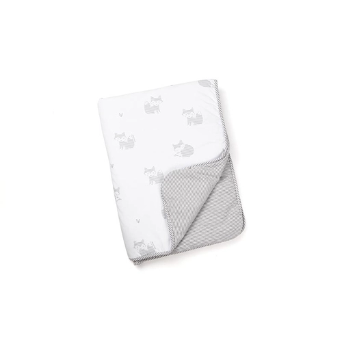  Меко одеяло от органичен памук Dream Fox Grey 75x100cm   - 1