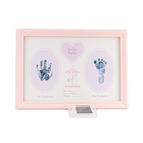 Hello Baby Рамка за снимка на отпечатъци за ръце Baby Girl | P1434683