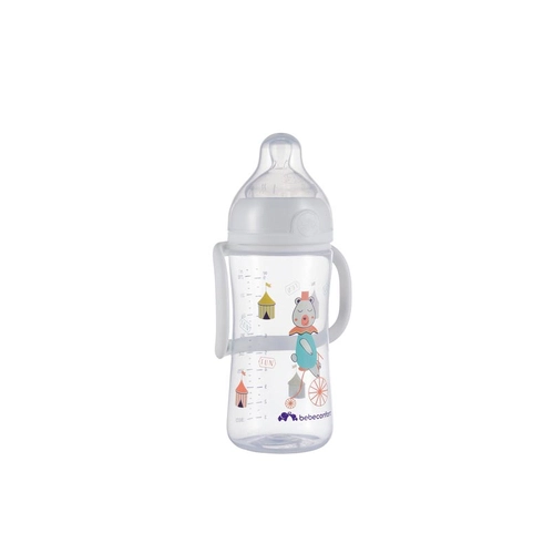 Bebe Confort Детска бутилка за хранене с дръжки 270ml - White | P1434826