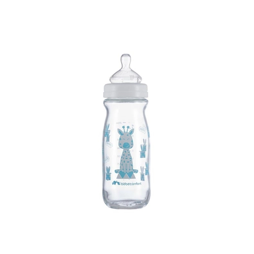 Bebe Confort Бутилка за хранене Glass Bottle Emotion 270ml 0-12m - White  - 3