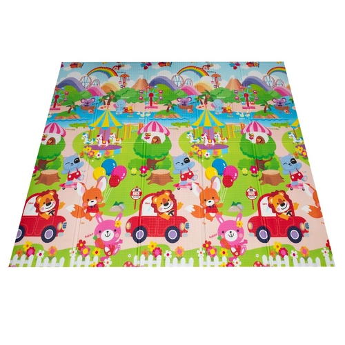 Двустранно килимче за игра - Лунапарк в гората | P1435070