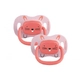 Bebe Confort 2бр. Двулицеви силиконови залъгалки 0-6м Minimalist Animals Pink  - 1