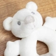 Bambino White plush Teddy bear rattle - Плюшена дрънкалка  - 3