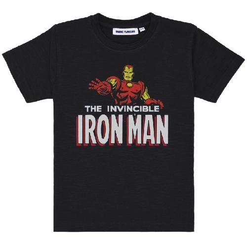 Детска черна тениска Invincible Iron Man  